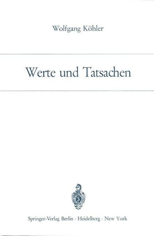 Werte und Tatsachen