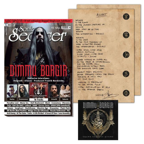 Sonic Seducer 05-2026 Dimmu Borgir Kunstdruck, handschriftliche Lyrics
