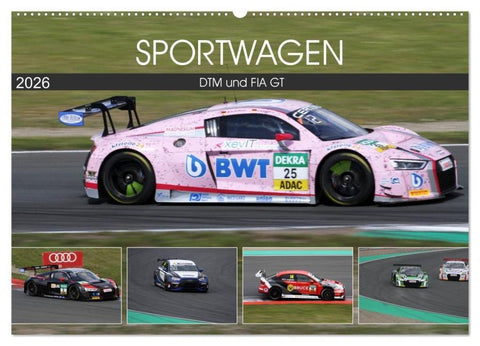 SPORTWAGEN DTM und FIA GT (Wandkalender 2026 DIN A2 quer), CALVENDO Monatskalender
