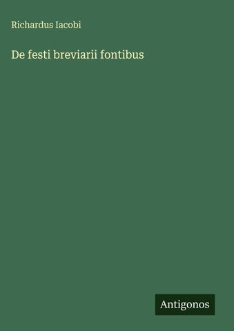 De festi breviarii fontibus