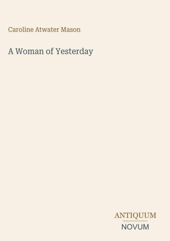 A Woman of Yesterday