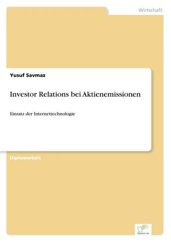 Investor Relations bei Aktienemissionen