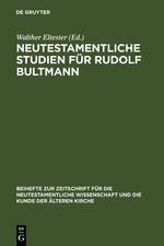 Neutestamentliche Studien für Rudolf Bultmann