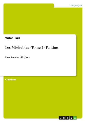Les Misérables - Tome I - Fantine