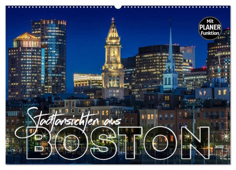 Stadtansichten aus Boston (Wandkalender 2026 DIN A2 quer), CALVENDO Monatskalender