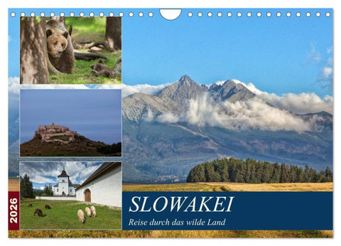 Slowakei - Reise durch das wilde Land (Wandkalender 2026 DIN A4 quer), CALVENDO Monatskalender