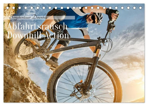 Abfahrtsrausch Downhill Aktion (Tischkalender 2026 DIN A5 quer), CALVENDO Monatskalender