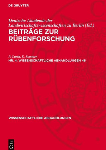 Beiträge zur Rübenforschung. Nr. 4