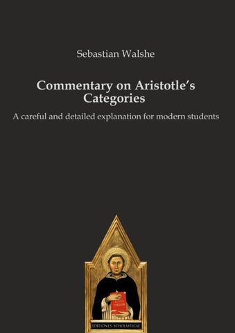 Commentary on Aristotle’s Categories