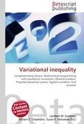 Variational inequality