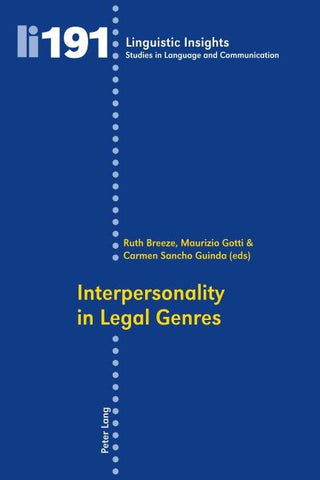 Interpersonality in Legal Genres