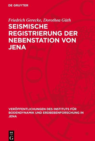 Seismische Registrierung der Nebenstation von Jena