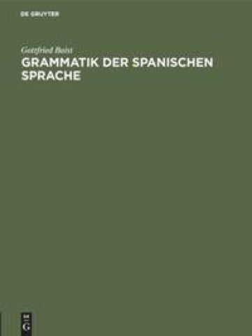 Grammatik der spanischen Sprache