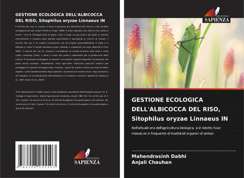 GESTIONE ECOLOGICA DELL'ALBICOCCA DEL RISO, Sitophilus oryzae Linnaeus IN