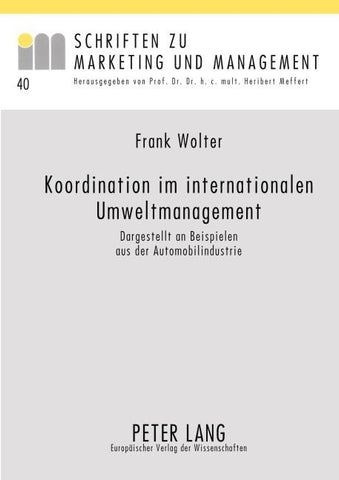 Koordination im internationalen Umweltmanagement