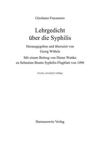 Lehrgedicht über die Syphilis