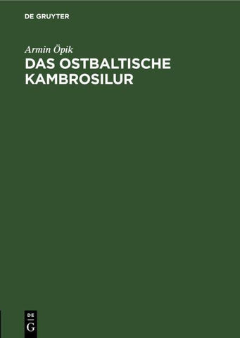 Das ostbaltische Kambrosilur