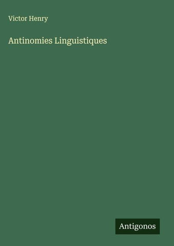 Antinomies Linguistiques