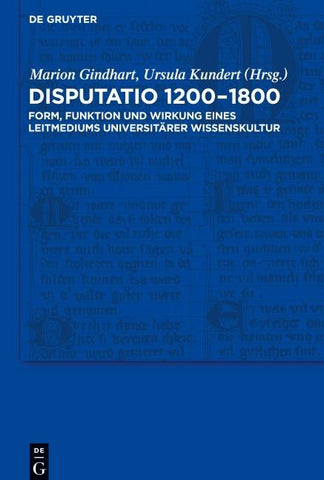 Disputatio 1200–1800