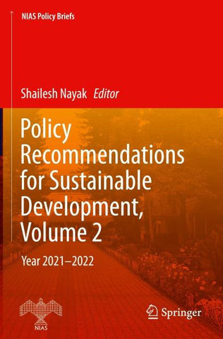 Policy Recommendations for Sustainable Development, Volume 2
