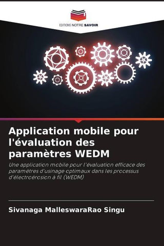 Application mobile pour l'évaluation des paramètres WEDM