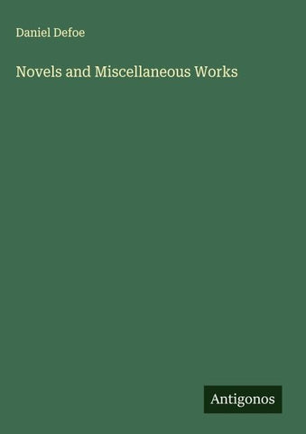 Novels and Miscellaneous Works