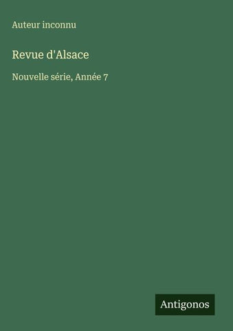 Revue d'Alsace