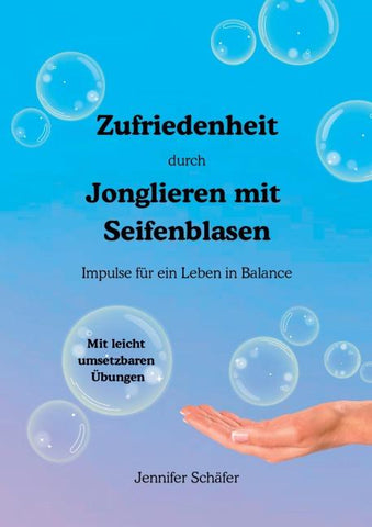 Zufriedenheit durch Jonglieren mit Seifenblasen