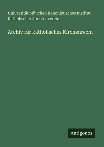 Archiv für katholisches Kirchenrecht