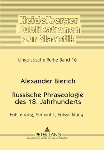 Russische Phraseologie des 18. Jahrhunderts