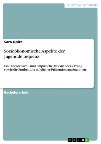 Sozioökonomische Aspekte der Jugenddelinquenz