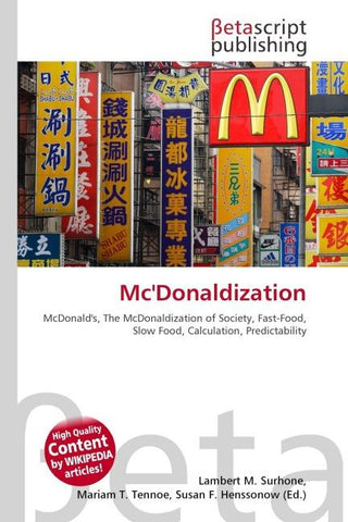 Mc'Donaldization