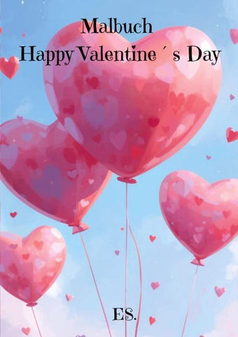 Malbuch Happy Valentine´s Day
