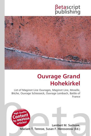 Ouvrage Grand Hohekirkel