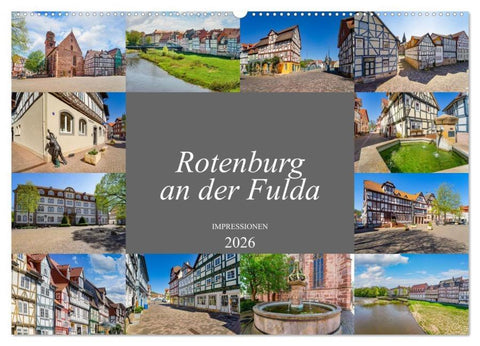 Rotenburg an der Fulda Impressionen (Wandkalender 2026 DIN A2 quer), CALVENDO Monatskalender