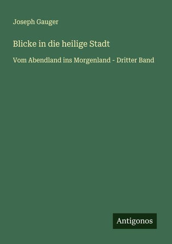 Blicke in die heilige Stadt