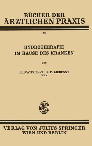 Hydrotherapie im Hause des Kranken