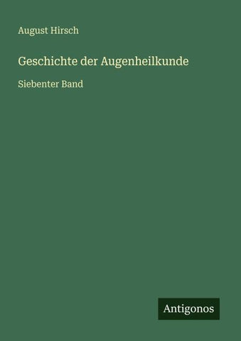 Geschichte der Augenheilkunde