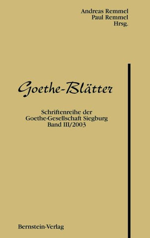 Goethe-Blätter