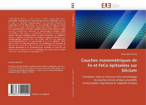 Couches manométriques de Fe et FeCo épitaxiées sur Silicium