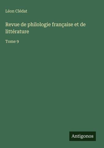 Revue de philologie française et de littérature