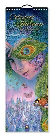 Josephine Wall, Celestial Journeys – Slimline-Kalender 2027 – Original Flame Tree Publishing-Kalender Slimeline [Kalender]