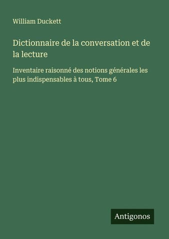 Dictionnaire de la conversation et de la lecture