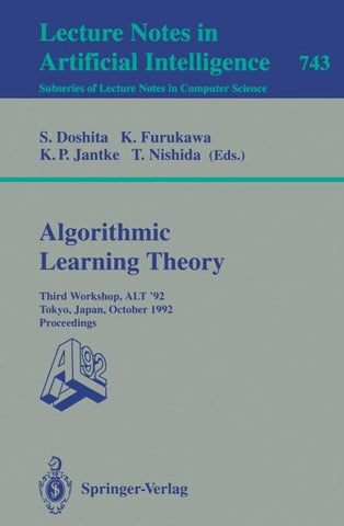 Algorithmic Learning Theory - ALT '92
