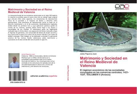 Matrimonio y Sociedad en el Reino Medieval de Valencia