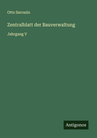 Zentralblatt der Bauverwaltung