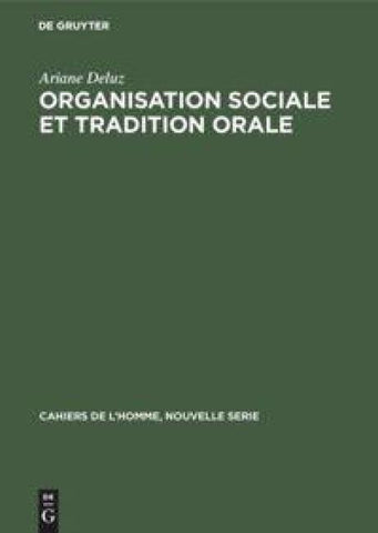 Organisation sociale et tradition orale