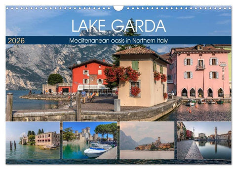 Lake Garda Mediterranean oasis in Northern Italy (Wall Calendar 2026 DIN A3 landscape), CALVENDO 12 Month Wall Calendar