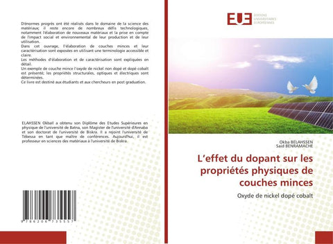 L'effet du dopant sur les propriétés physiques de couches minces