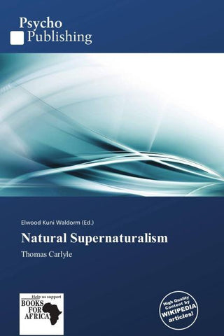 Natural Supernaturalism